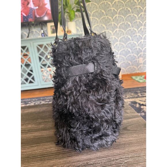 Vintage Christian Louboutin Paris Furry Leather Shoulder Bag - Picture 9 of 9